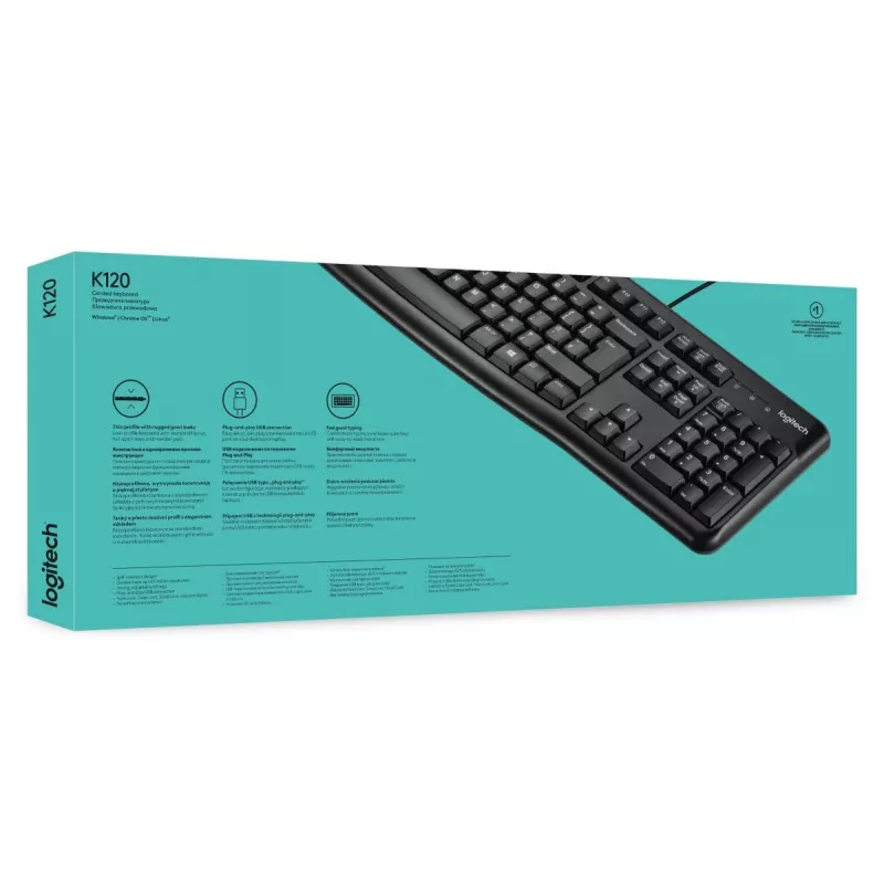 Klawiatura LOGITECH K120 - dla firm Azerty belgijska