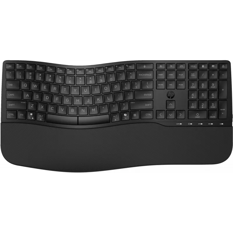 Klawiatura HP 685 Comfort Dual-Mode, QWERTY, Pełnowymiarowa (100%), Bezprzewodowa, RF + Bluetooth, Membranowa, QWERTY, Czarna