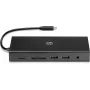 Hub wieloportowy USB-C HP Travel – HP 1C1Y5AA, host USB-C, HDMI 2.0, VGA, 1×RJ-45, 2×USB-A 3.2 Gen1, 2×USB 2.0, czytnik MicroSD, czarny