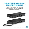 Hub wieloportowy USB-C HP Travel – HP 1C1Y5AA, host USB-C, HDMI 2.0, VGA, 1×RJ-45, 2×USB-A 3.2 Gen1, 2×USB 2.0, czytnik MicroSD, czarny