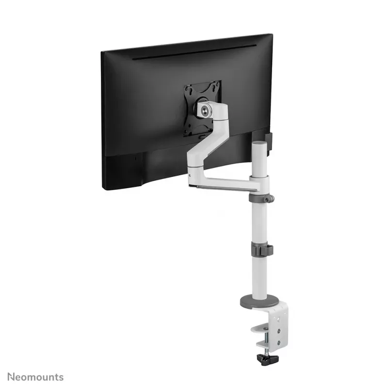 Neomounts DS60-425WH1 Uchwyt do monitora 17-27 cali - oszczędzający miejsce, zacisk/przelotka, 8 kg, 43,2 cm (17 cali), 68,6 cm (27 cali), 100 x 100 mm, Biały