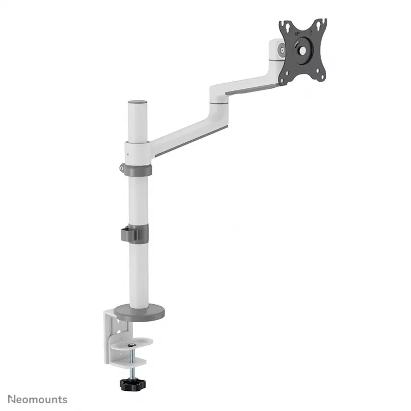 Neomounts DS60-425WH1 Uchwyt do monitora 17-27 cali - oszczędzający miejsce, zacisk/przelotka, 8 kg, 43,2 cm (17 cali), 68,6 cm (27 cali), 100 x 100 mm, Biały