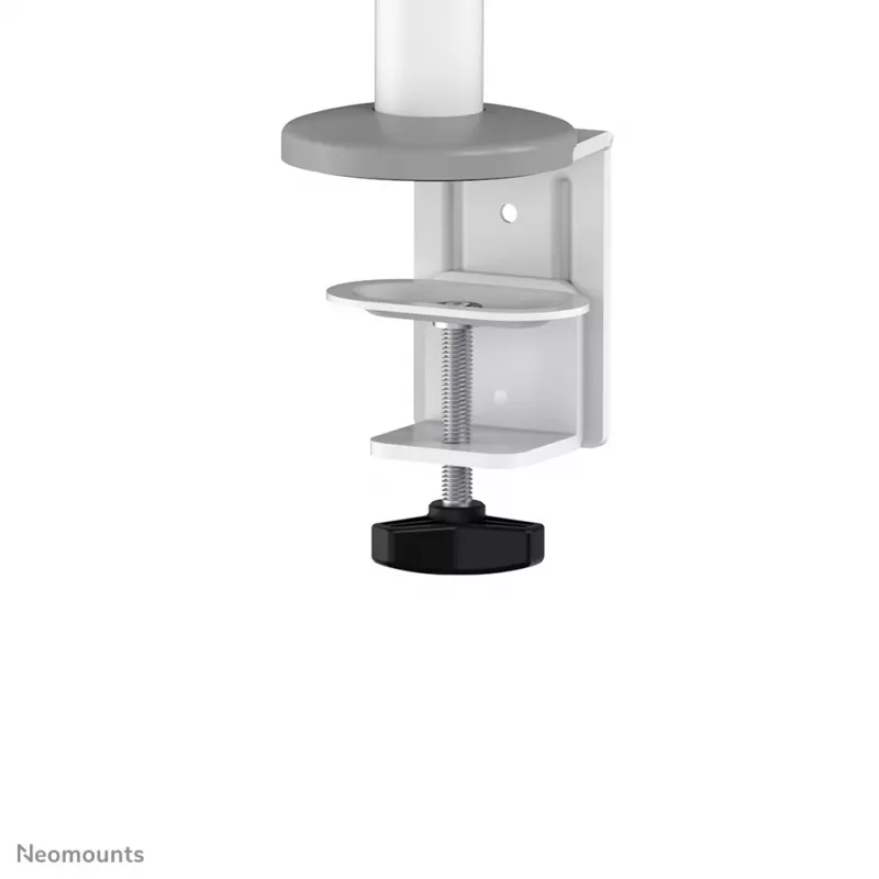 Neomounts DS60-425WH1 Uchwyt do monitora 17-27 cali - oszczędzający miejsce, zacisk/przelotka, 8 kg, 43,2 cm (17 cali), 68,6 cm (27 cali), 100 x 100 mm, Biały