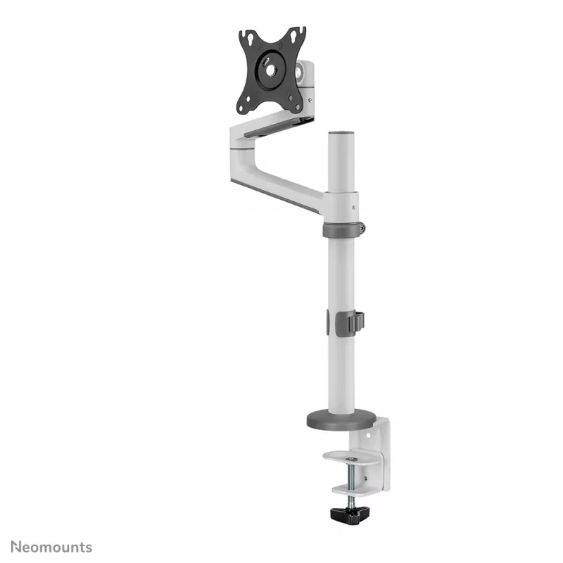 Neomounts DS60-425WH1 Uchwyt do monitora 17-27 cali - oszczędzający miejsce, zacisk/przelotka, 8 kg, 43,2 cm (17 cali), 68,6 cm (27 cali), 100 x 100 mm, Biały