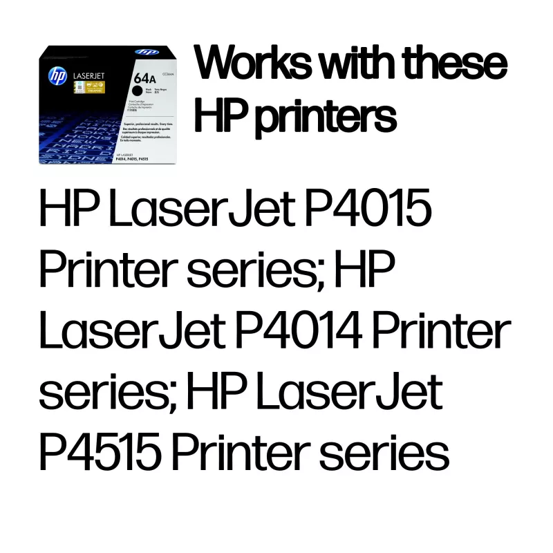 HP 64A Czarny Oryginalny Toner LaserJet, 10000 stron, Czarny, 1 szt.