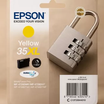 Wkład Epson Padlock Singlepack żółty 35XL DURABrite Ultra Ink