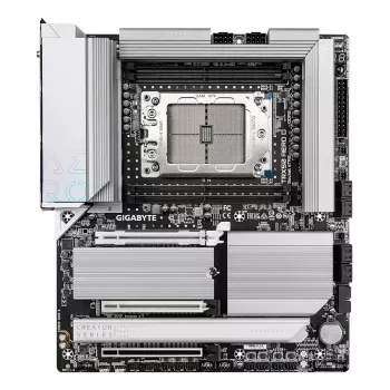 Płyta główna GIGABYTE TRX50 AERO D - obsługuje procesory AMD Ryzen Threadripper 9000 Series, 16+8+4 fazy cyfrowego VRM, do 7800MHz DDR5 (OC), 3xPCIe 5.0 + 1xPCIe 4.0 M.2, Wi-Fi 7, 10GbE LAN, USB4