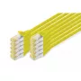Kabel krosowy DIGITUS - CAT6a - S/FTP - Snagless - 1m - żółty - 10 szt.