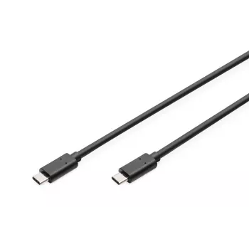DIGITUS ASSMANN Kabel połączeniowy USB Type-C, typ C do C M/M, 1m, High-Speed, czarny