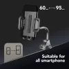 Cellularline Hug Flexi - Uniwersalny uchwyt samochodowy do smartfona z mocowaniem na przyssawkę