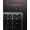 Klawiatura KeySonic KSK-8023BTRF (DE) uniwersalna Bluetooth QWERTZ niemiecka antracyt, czarna