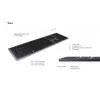 Klawiatura KeySonic KSK-8023BTRF (DE) uniwersalna Bluetooth QWERTZ niemiecka antracyt, czarna