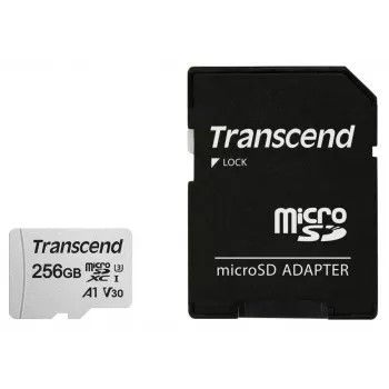 TRANSCEND Micro Sdxc Card 300s 256GB Uhs-i U3 With Adapter