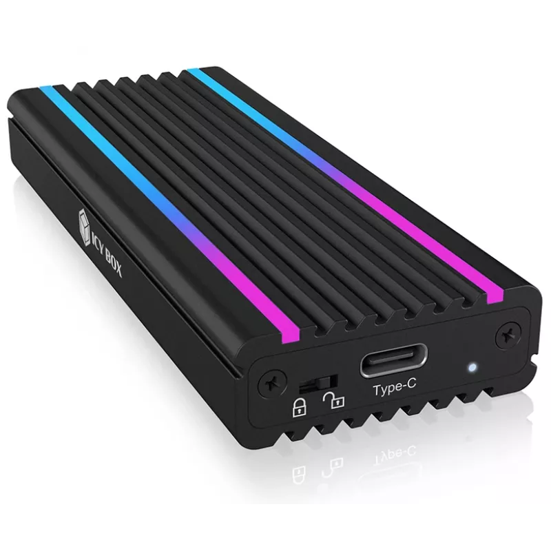 ICY BOX IB-1824ML-C31 Obudowa SSD Czarny M.2