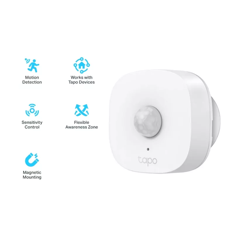TP-Link Tapo Inteligentny czujnik ruchu, sufit/ściana, wewnątrz, biały, 120°, bezprzewodowy, 7 m