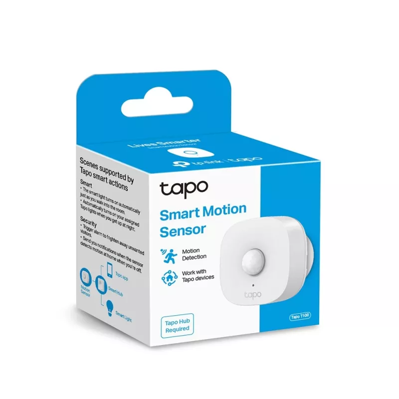 TP-Link Tapo Inteligentny czujnik ruchu, sufit/ściana, wewnątrz, biały, 120°, bezprzewodowy, 7 m