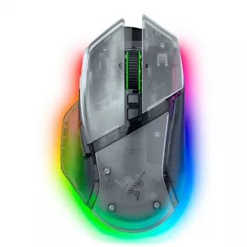 Podkładka pod mysz gamingową Razer Basilisk V3 Pro 35K Phantom biały Edition — powierzchnia gamingowa zoptymalizowana pod kątem myszy optycznych i laserowych