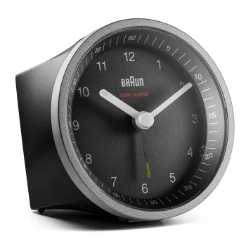 Braun BC07 Kwarcowy budzik Czarny