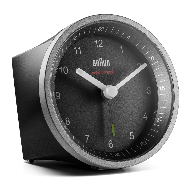 Braun BC07 Kwarcowy budzik Czarny