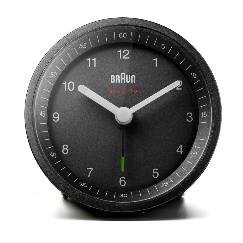 Braun BC07 Kwarcowy budzik Czarny