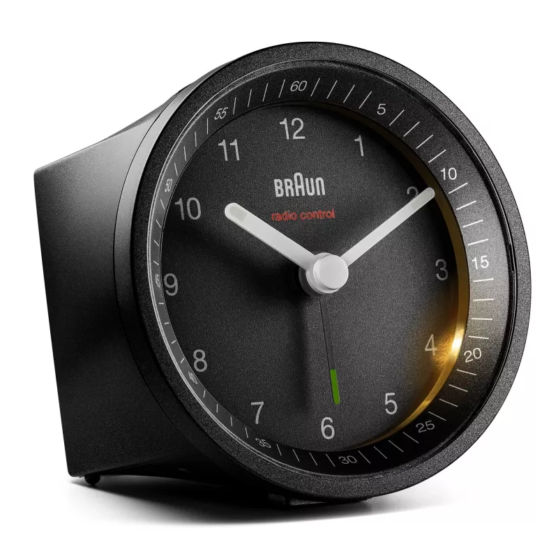Braun BC07 Kwarcowy budzik Czarny