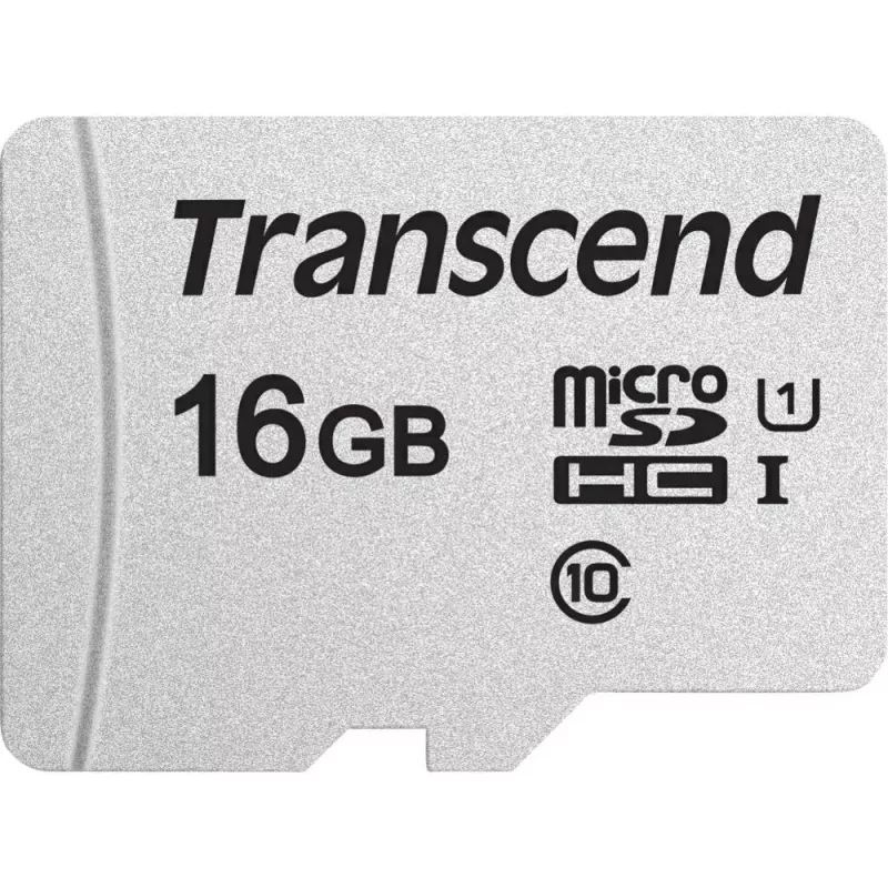 TRANSCEND Micro Sdhc Card 300s 16GB Uhs-i U1 With Adapter