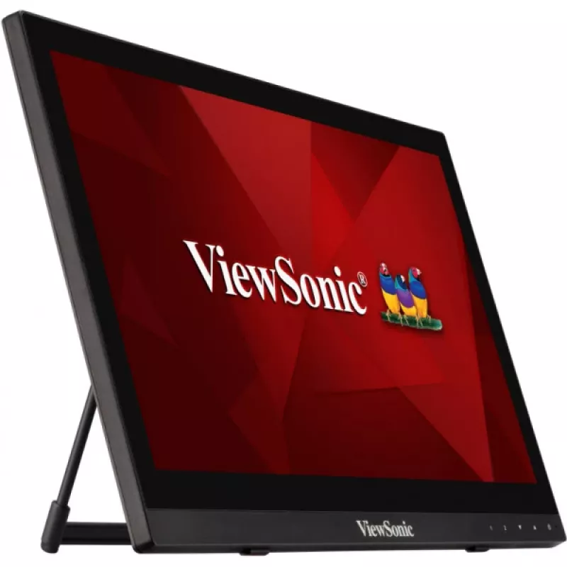 Monitor komputerowy Viewsonic TD1630-3 39,6 cm (15,6 cala) 1366 x 768 pikseli HD LCD dotykowy Multi-użytkownik Czarny