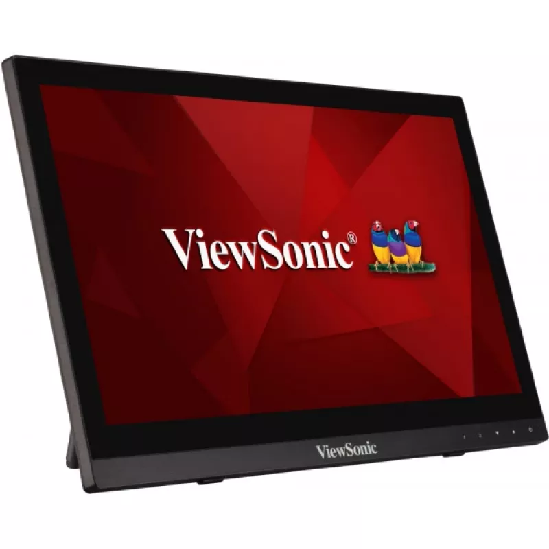 Monitor komputerowy Viewsonic TD1630-3 39,6 cm (15,6 cala) 1366 x 768 pikseli HD LCD dotykowy Multi-użytkownik Czarny