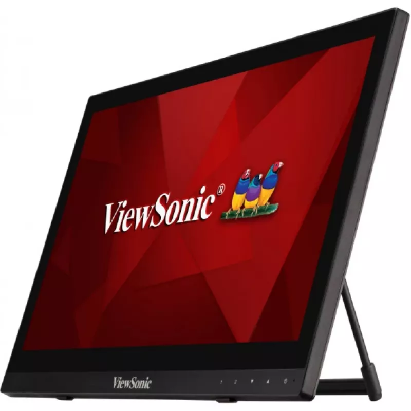 Monitor komputerowy Viewsonic TD1630-3 39,6 cm (15,6 cala) 1366 x 768 pikseli HD LCD dotykowy Multi-użytkownik Czarny