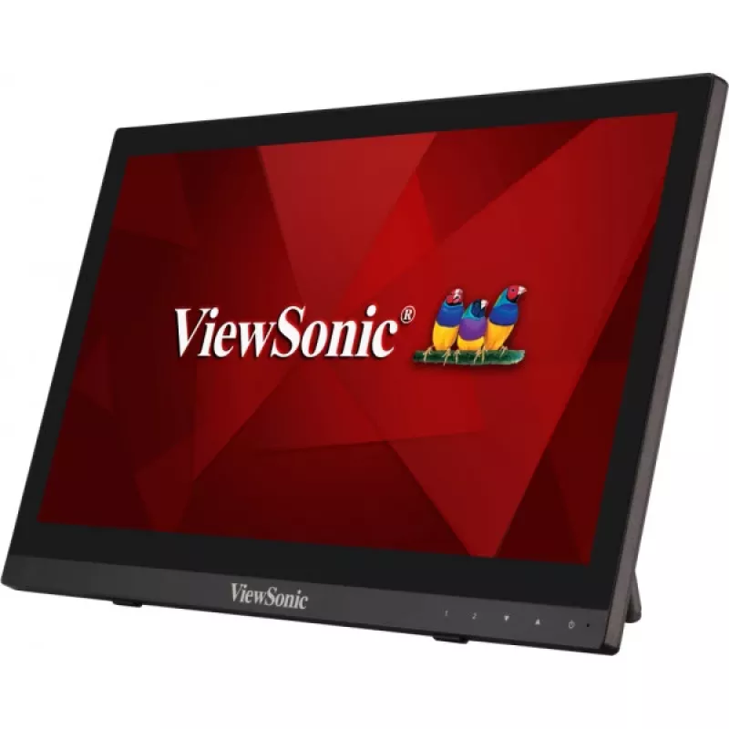 Monitor komputerowy Viewsonic TD1630-3 39,6 cm (15,6 cala) 1366 x 768 pikseli HD LCD dotykowy Multi-użytkownik Czarny