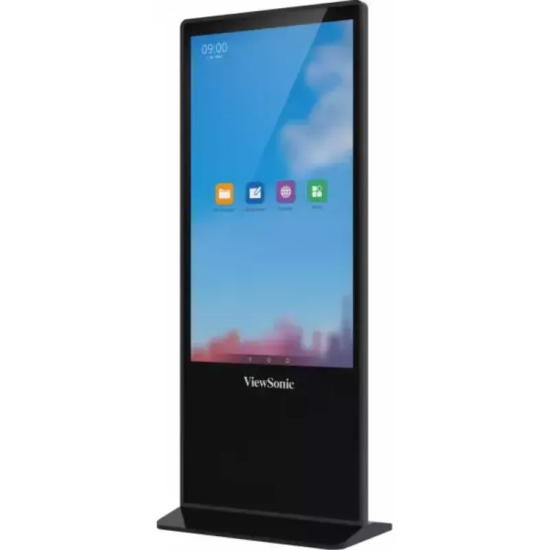Viewsonic EP5542T Wyświetlacz reklamowy Totem 139,7 cm (55 cali) LED 450 cd/m² 4K Ultra HD Czarny Ekran dotykowy Android 8.0