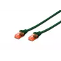 Kabel krosowy DIGITUS - CAT6 - U/UTP - Snagless - Cu - 0,25 m - Zielony
