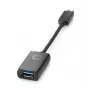 Adapter HP USB-C na USB 3.0, 0,1409 m, USB-C, USB 3.0, USB 3.2 Gen 1 (3.1 Gen 1), Czarny