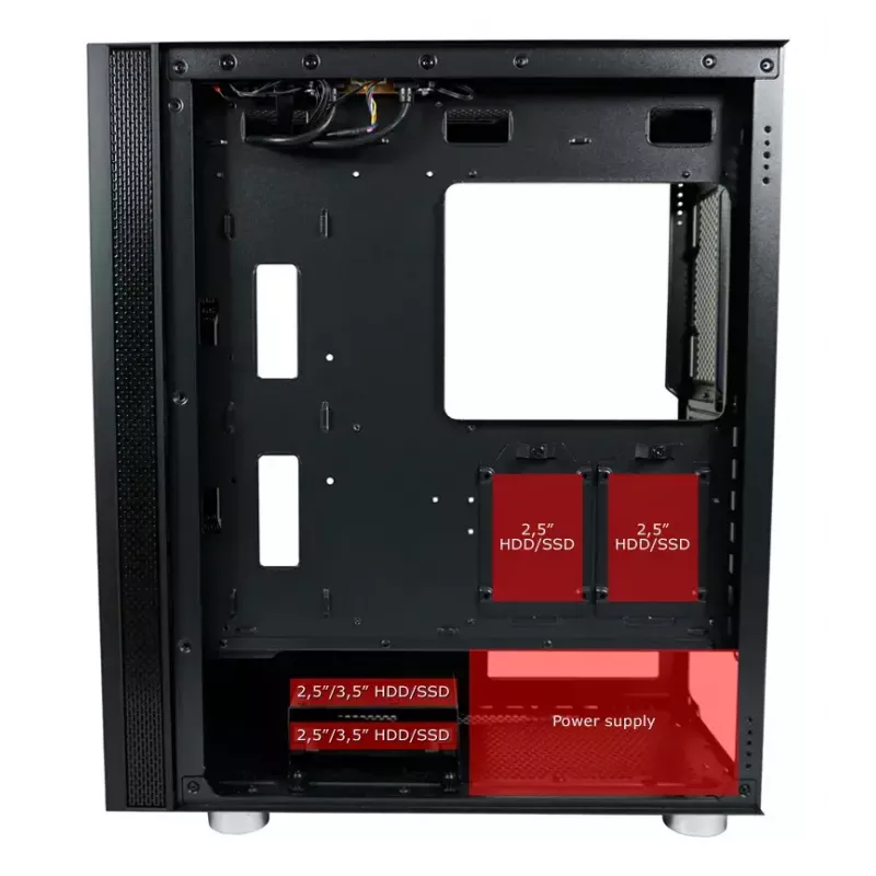 Obudowa PC LC-Power LC-8000B-ON Midi Tower Czarna