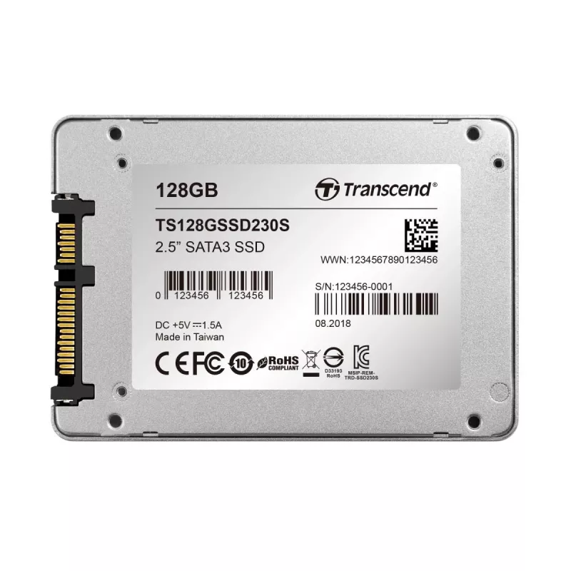 TRANSCEND SSD 230s 128GB 2,5 cala SATA III 6Gb/s TLC Obudowa aluminiowa