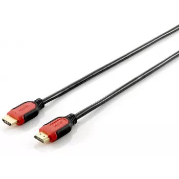 Equip HDMI 2.0 kabel, Dual Color, 2m, 28AWG, 2 m, HDMI Type A (Standard), HDMI Type A (Standard), 3D, 10.2 Gbit/s, czarny, czerwony