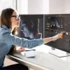 Monitor biurkowy ALOGIC - Clarity Max Touch - 32-calowy ekran dotykowy - 3840x2160 (4K UHD) z USB-C Power Delivery i kamerą internetową