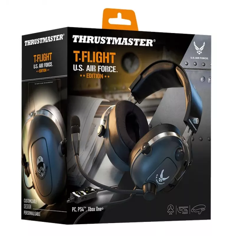 Thrustmaster T.Flight U.S. Air Force Edition przewodowy zestaw słuchawkowy gamingowy, czarny