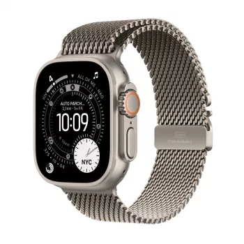 APPLE Watch Ultra 3 (2025) 5G 49mm Koperta z naturalnego tytanu z pętlą Milanese z naturalnego tytanu M