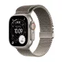 APPLE Watch Ultra 3 (2025) 5G 49mm Koperta z naturalnego tytanu z pętlą Milanese z naturalnego tytanu M