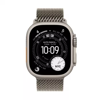 APPLE Watch Ultra 3 (2025) 5G 49mm Koperta z naturalnego tytanu z pętlą Milanese z naturalnego tytanu M