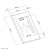 Neomounts WL15-650WH1 Uchwyt ścienny do tabletu 9,7–11 cali – zamykany