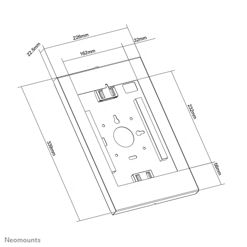 Neomounts WL15-650WH1 Uchwyt ścienny do tabletu 9,7–11 cali – zamykany