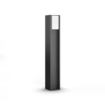 Philips Hue biały Turaco Outdoor post 1647493P0, Inteligentne oświetlenie słupka/postumentu, Bluetooth/Zigbee, Antracyt, LED, Aluminium, E27