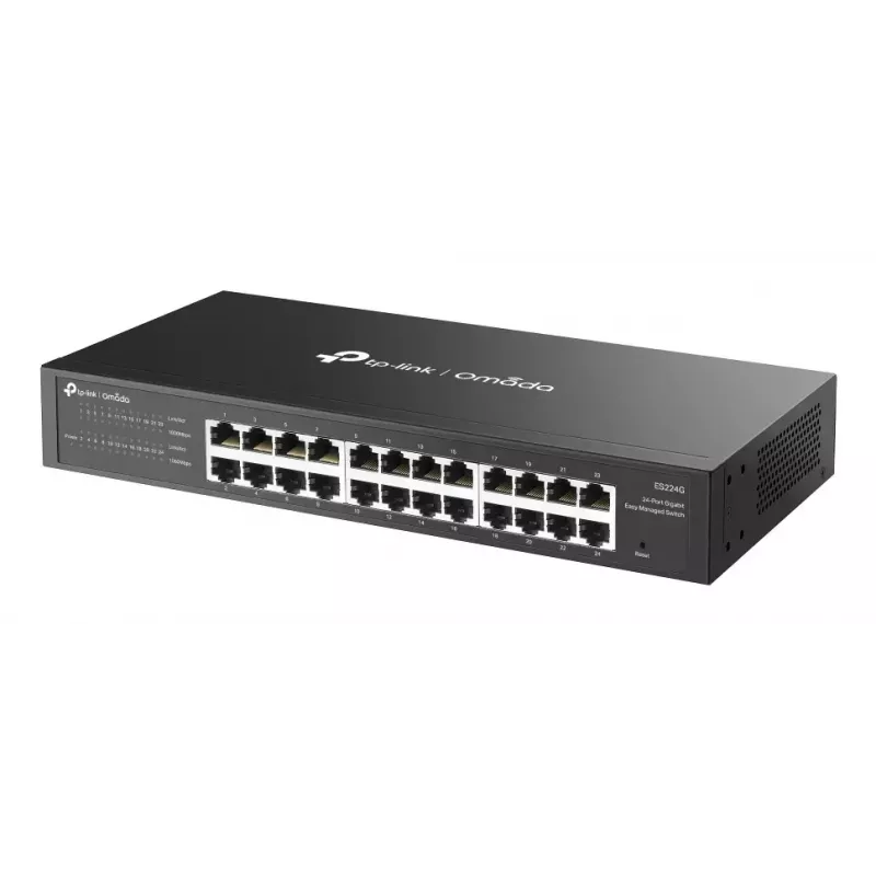 Przełącznik sieciowy TP-Link Omada ES224G zarządzany L2 Gigabit Ethernet (10/100/1000) Czarny