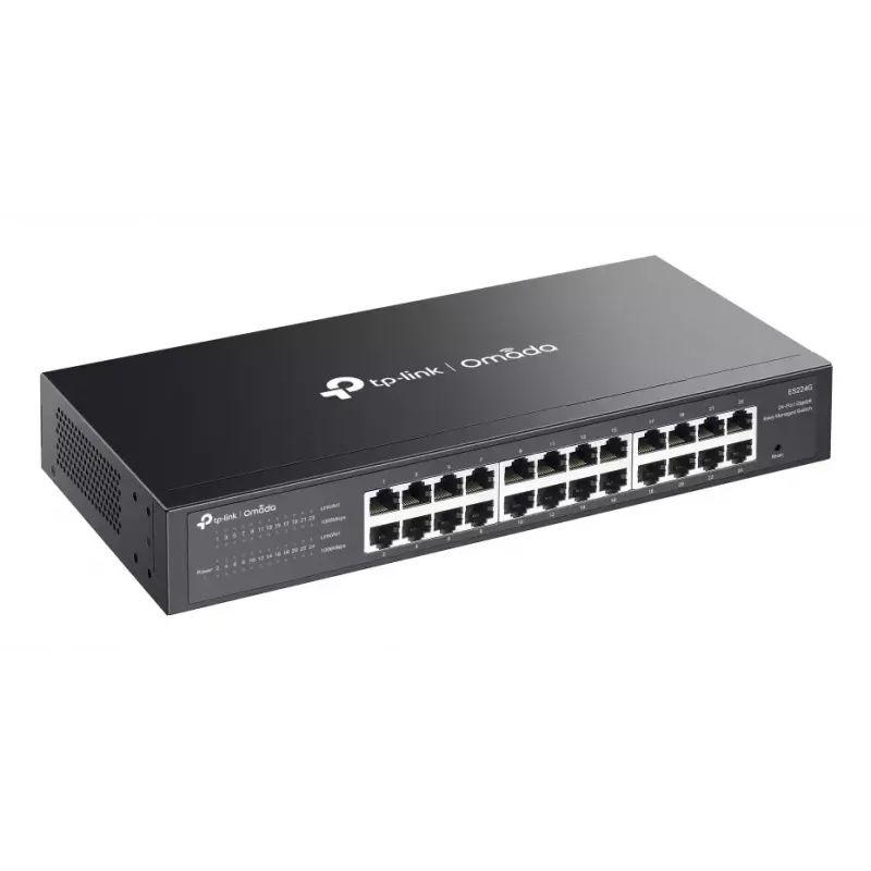 Przełącznik sieciowy TP-Link Omada ES224G zarządzany L2 Gigabit Ethernet (10/100/1000) Czarny
