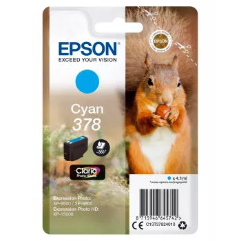 Epson Squirrel Singlepack cyjan 378 Claria Photo HD Atrament