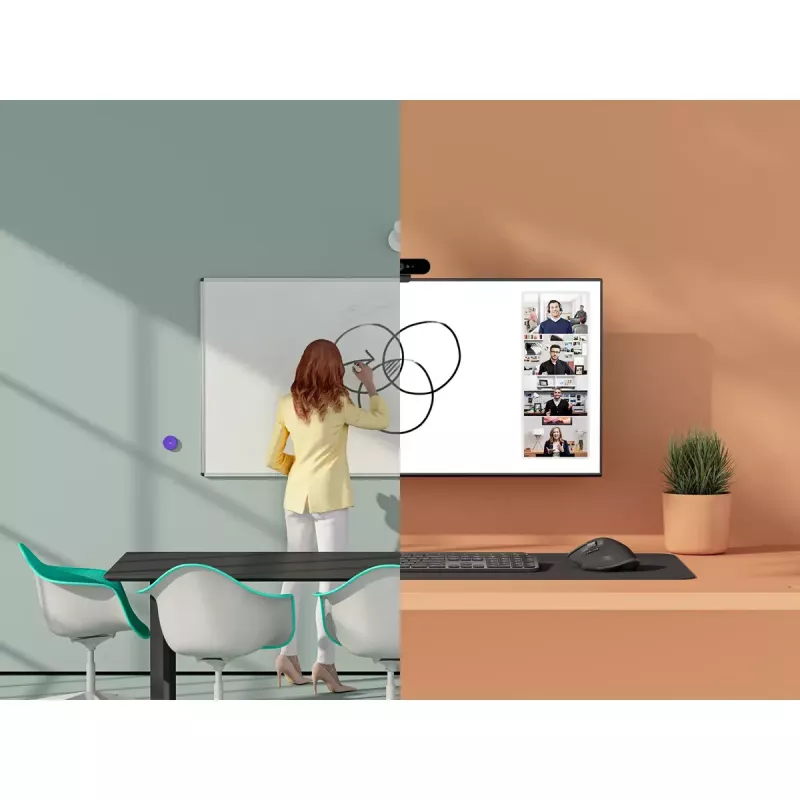 Kamera Logitech Scribe Full HD 1920 x 1080 15 fps Bluetooth Biała