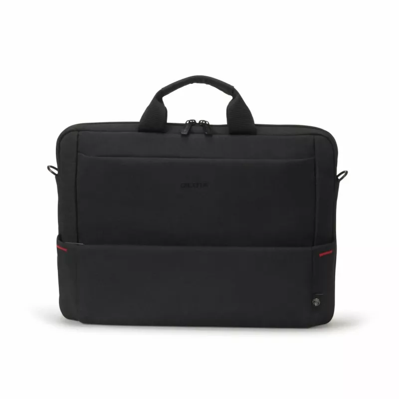 DICOTA Eco cienki Case Plus Base - pokrowiec na notebooka 13-15,6 cala - czarny / poliester 300d z recyklingu PET