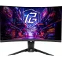 Monitor gamingowy ASROCK - Pg27qrt2a - 27 cali - 2560 x 1440 QHD - Zakrzywiony 180 Hz - Czarny
